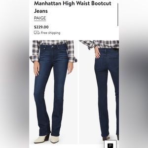 NWOT Paige Bootcut Jeans